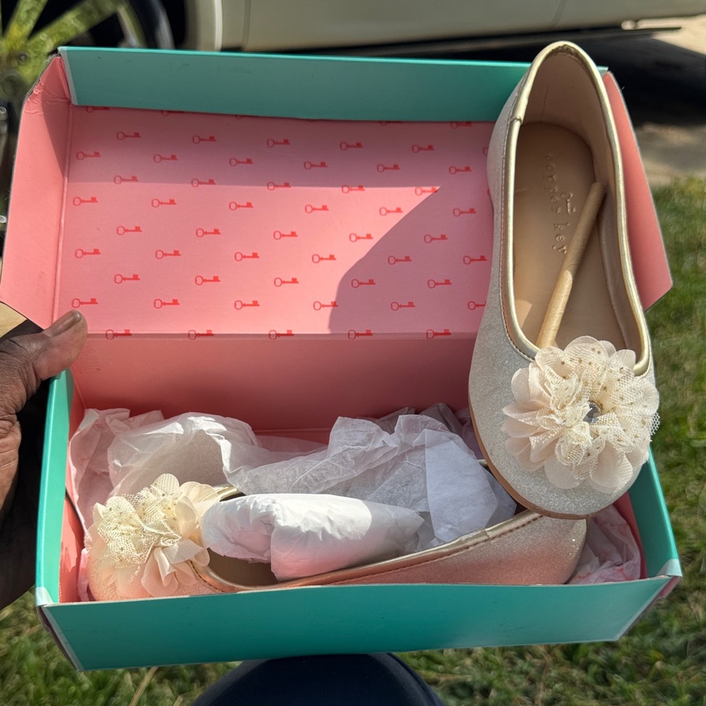 Copper Key Cream Dress Shoes for Kids